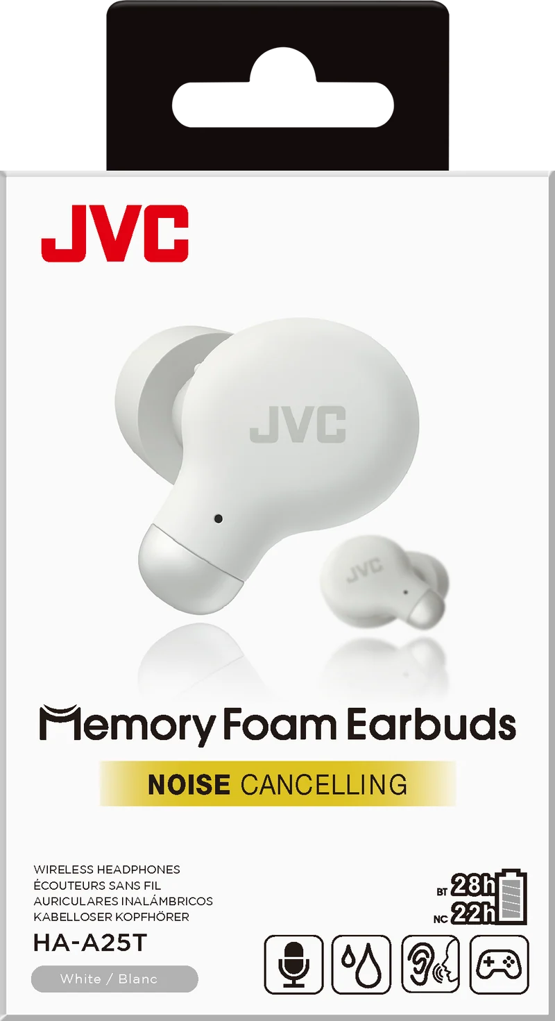 JVC HA-A25T Auricolari in Memory Foam con cancellazione del rumore