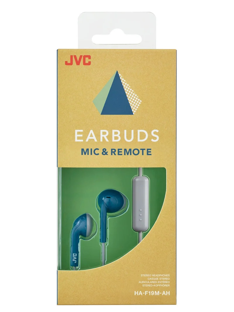 JVC HA-F19M Cuffie auricolari vintage con telecomando e microfono
