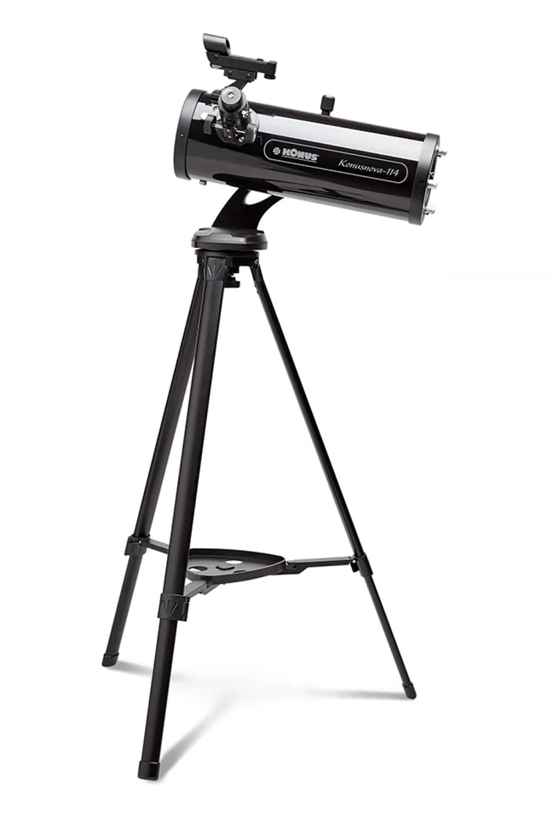 KONUS KONUSNOVA-114 Telescopio Astronomico Rifrattore Newton con Diametro 70 mm, Lunghezza Focale 900 mm e Treppiede.