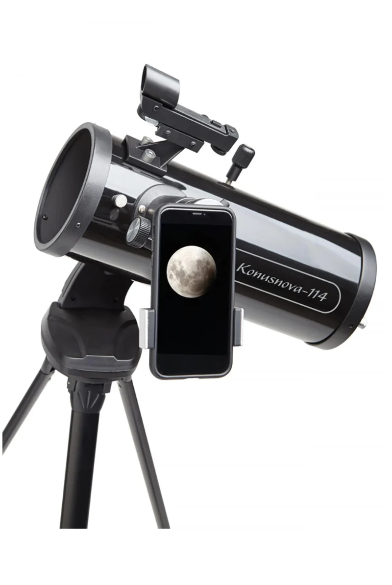 KONUS KONUSNOVA-114 Telescopio Astronomico Rifrattore Newton con Diametro 70 mm, Lunghezza Focale 900 mm e Treppiede.