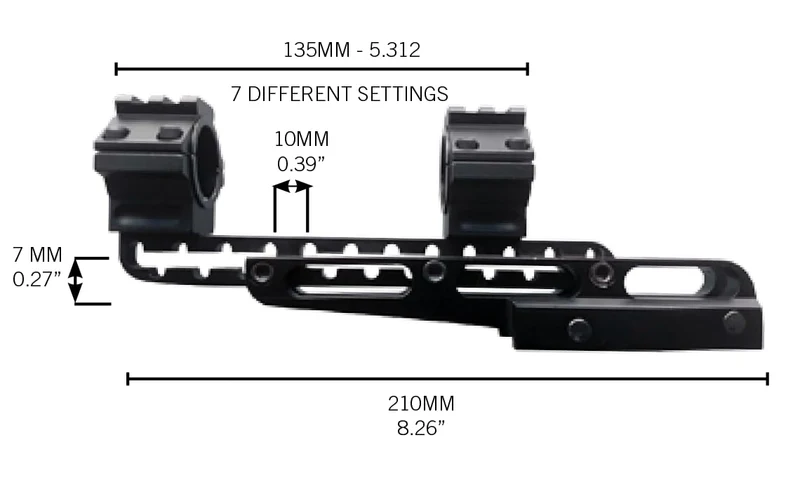 Konus CANTILEVER MOUNT Montatura per Ottiche Adatta per Slitte Weaver e Picatinny
