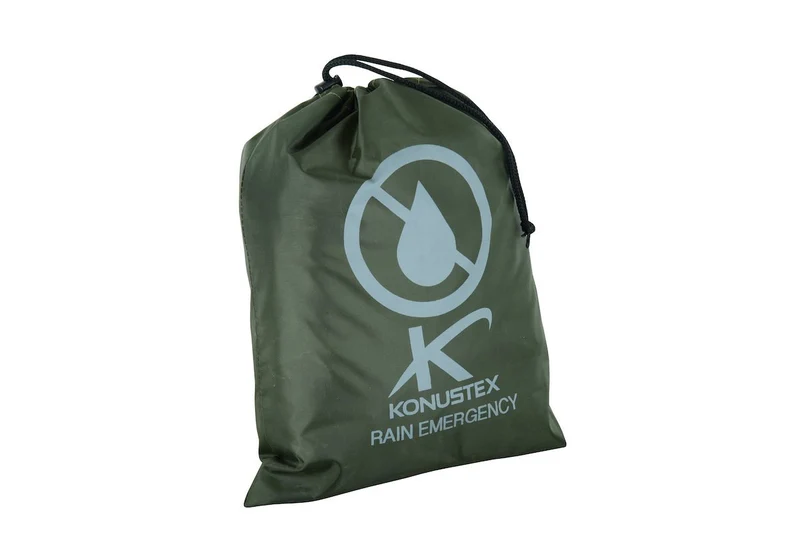 Antipioggia KONUSTEX LAXO PONCHO verde leggero impermeabile antivento