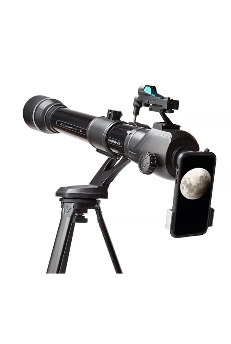 KONUS KONUSNOVA-70 Telescopio Astronomico Rifrattore Newton con Diametro 70 mm, Lunghezza Focale 900 mm e Treppiede.
