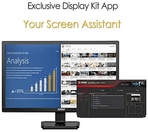 MONITOR 21,5" MSI PRO MP221 IPS FHD 5MS VGA/HDMI