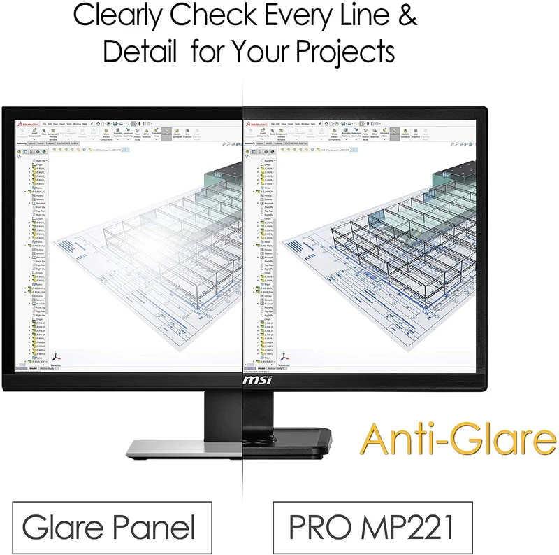 MONITOR 21,5" MSI PRO MP221 IPS FHD 5MS VGA/HDMI