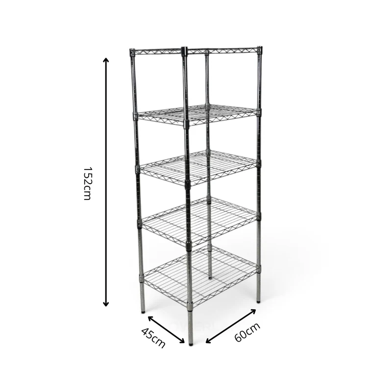 Scaffale Metallika H 152cm – 5 Ripiani 60×45 cm