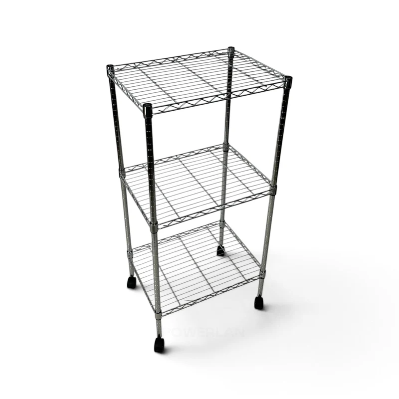 Scaffale Metallika H 122cm – 3 Ripiani 60×45 cm