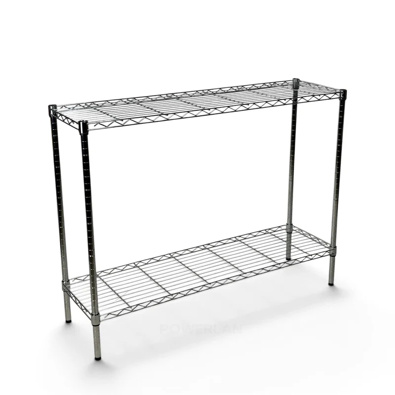 Scaffale Metallika H 102cm – 2 Ripiani 122×45 cm