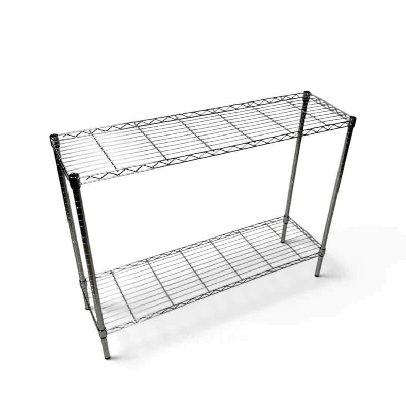 Scaffale Metallika H 92cm – 2 Ripiani 122×45 cm