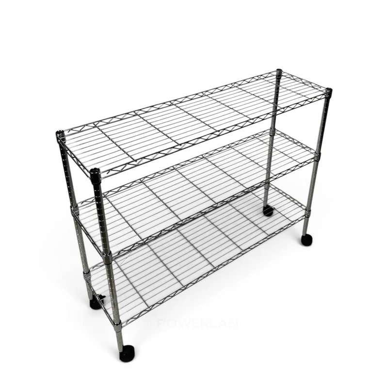 Scaffale Metallika H 102cm – 3 Ripiani 122×45 cm