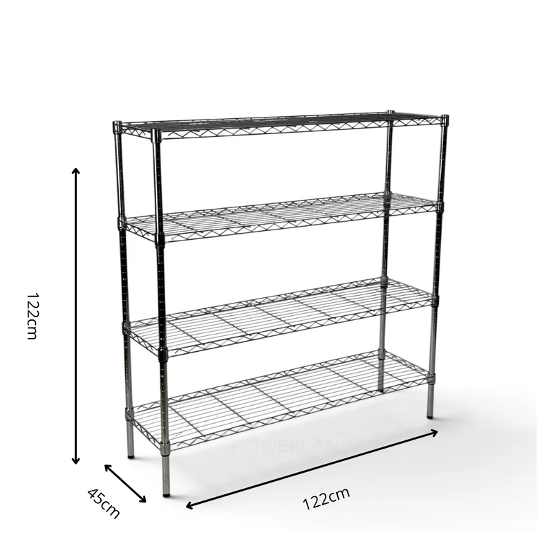 Scaffale Metallika H 122cm – 4 Ripiani 122×45 cm