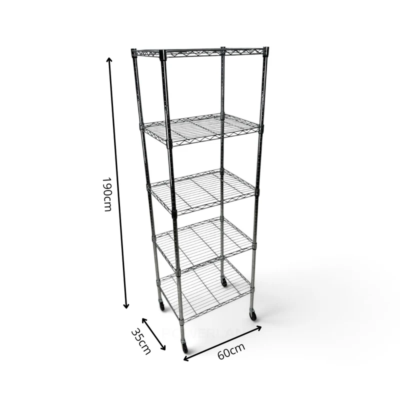 Scaffale Metallika H 182cm – 5 Ripiani 60×35 cm