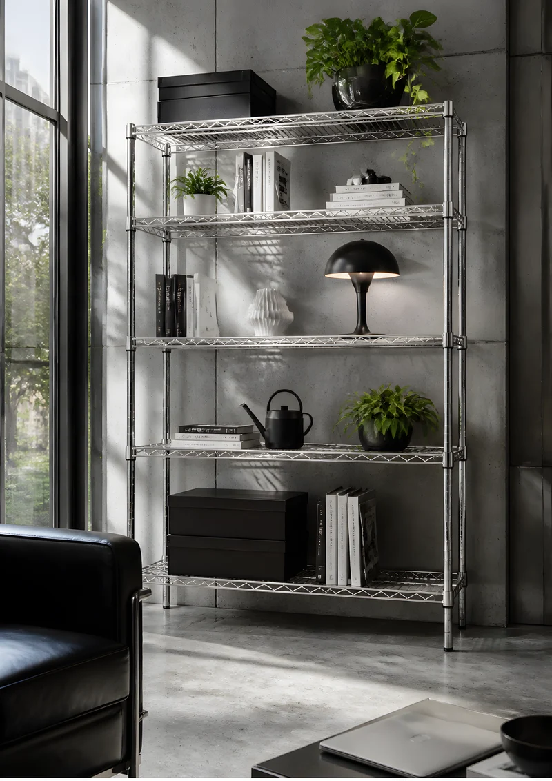 Scaffale Metallika H 182cm – 5 Ripiani 122×45 cm