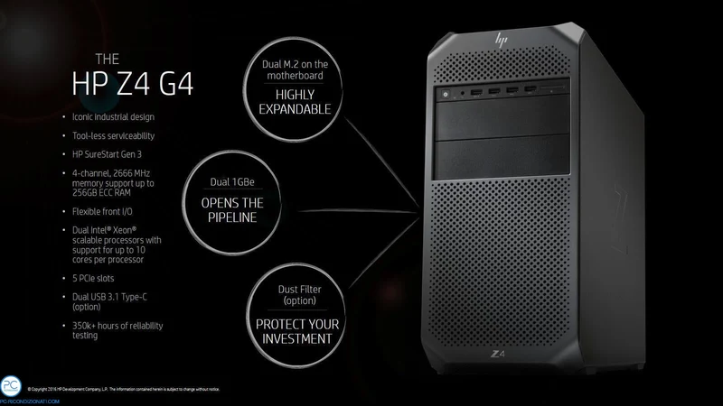 HP Z4 G4 Workstation ricondizionata Xeon W-2123 32GB ddr4 RAM 512GB NVME Nvidia Quadro P5000