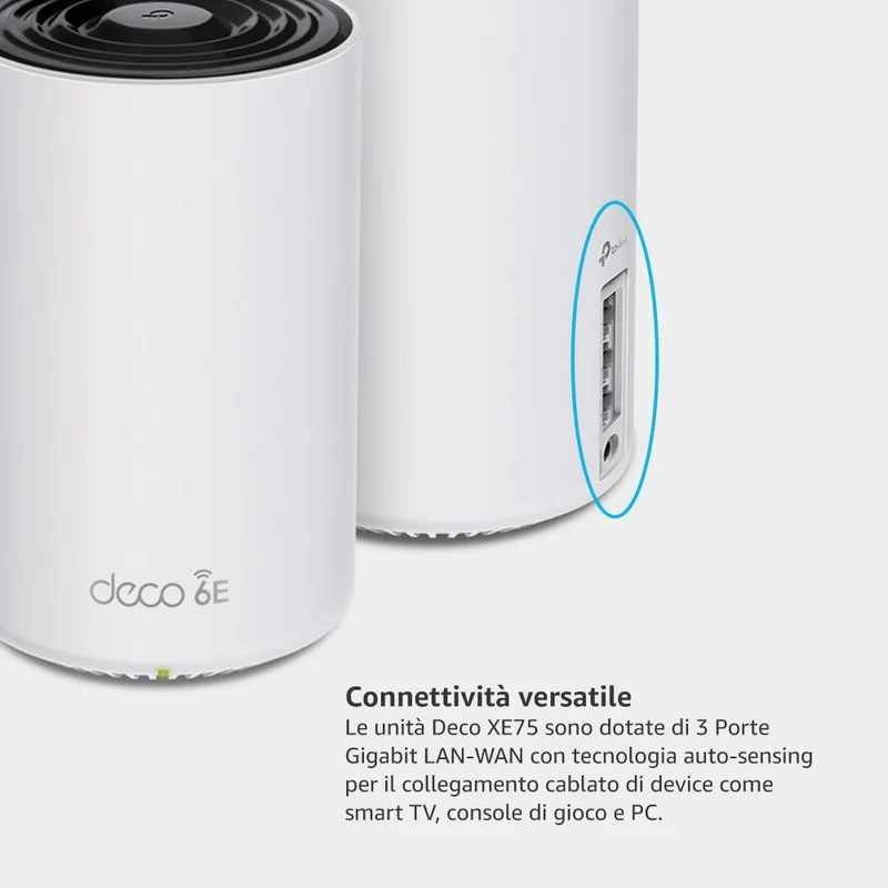 Deco XE75 Sistema Mesh Wi-Fi 6E AXE5400Mbps, 3pz
