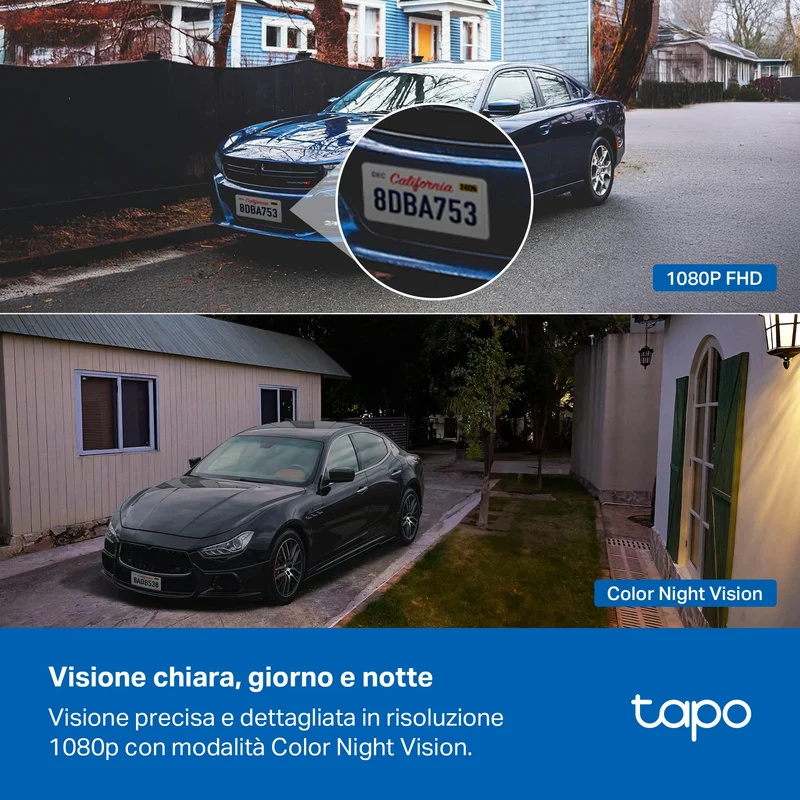 Tapo C401 KIT Telecamera WiFi Esterno 1080P 2MP Batteria con Pannello Solare