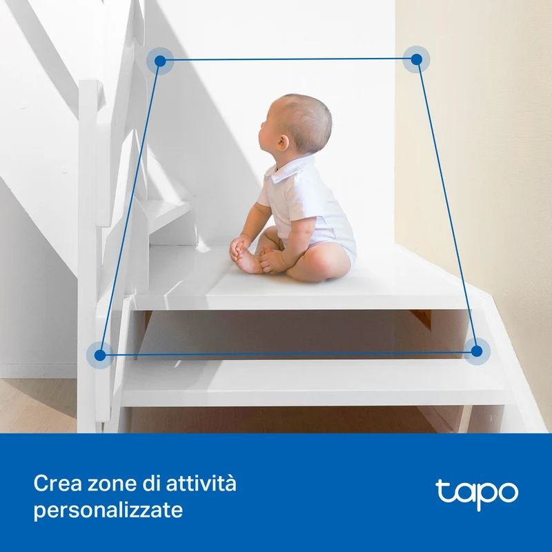 Tapo C236 Telecamera WiFi Esterno/Interno 3K 5MP, Visione a Colori, 360° PTZ