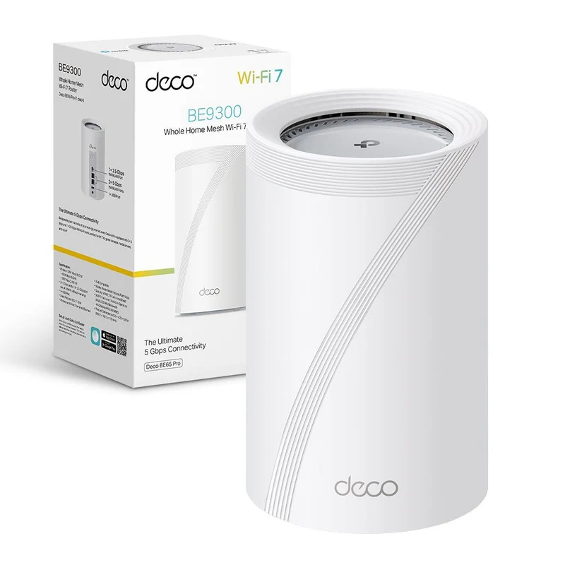 Deco BE65 Pro Sistema Mesh Wi-Fi 7 BE9300Mbps 2 Porte 5Gbps, 1pz