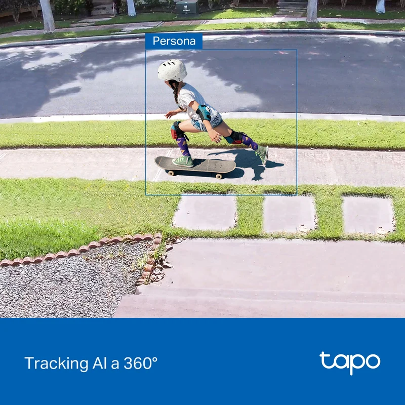 Tapo C560WS Telecamera WiFi Esterno 4K 8MP, Starlight, 360° PTZ, Starlight