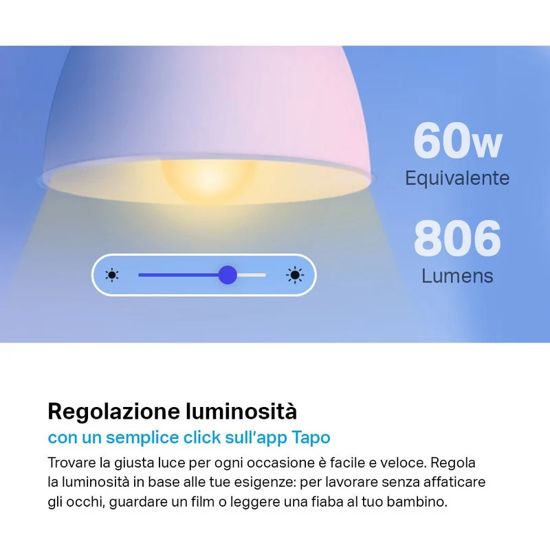 Tapo L530E Lampadina LED Smart Wi-Fi Multicolore E27, Controllo Vocale con Alexa, 4pz