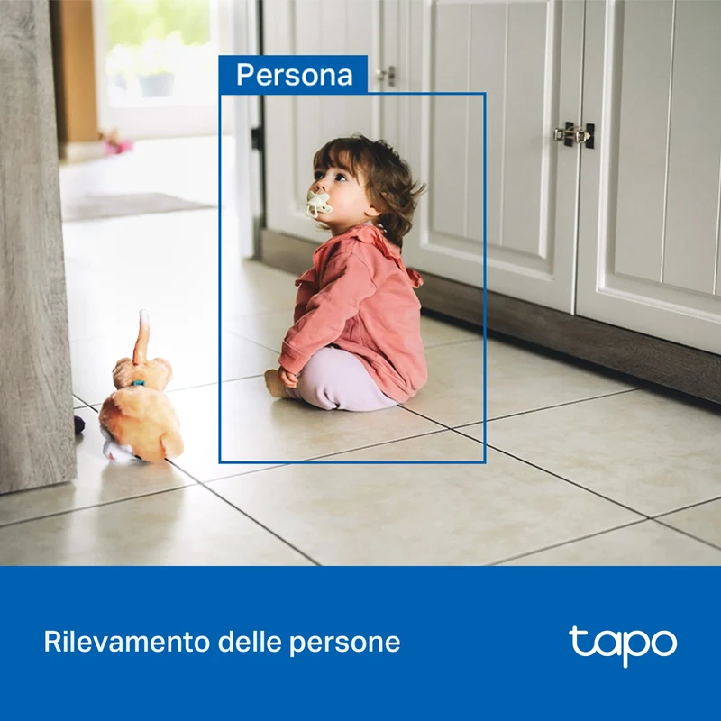 Tapo C216 Telecamera WiFi Interno/Esterno 2K 3MP, Visione a Colori, 360° PTZ