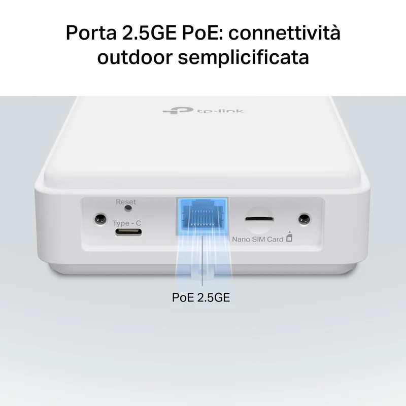 NE200-Outdoor Router 5G con SIM Esterno, Porta 2.5G, IP66, PoE (Adattatore incluso)
