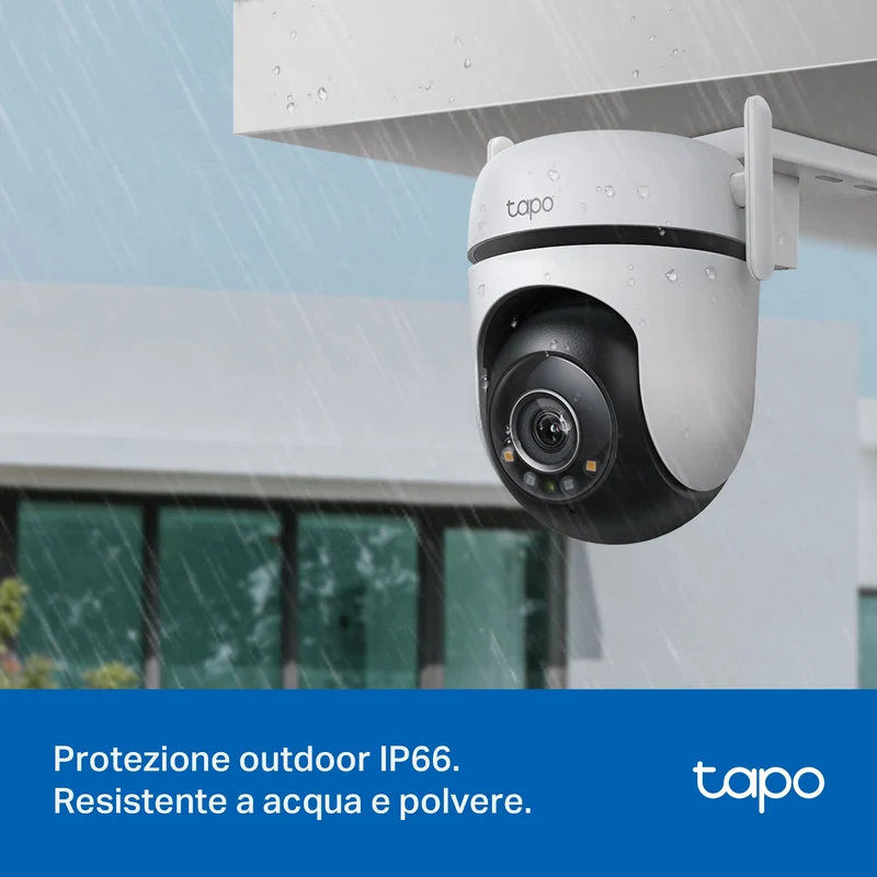 Tapo C520WS Telecamera WiFi Esterno 2K 4MP, Starlight, 360° PTZ, WiFi/Ethernet