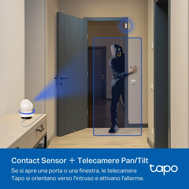 Tapo T30 KIT Sistema di Allarme Antifurto, Kit di Sensori Smart