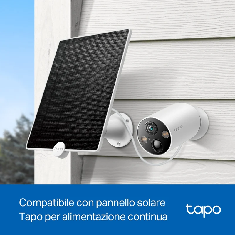 Tapo C425 Telecamera WiFi Esterno 2K 4MP Batteria, Base Magnetica, 2pz