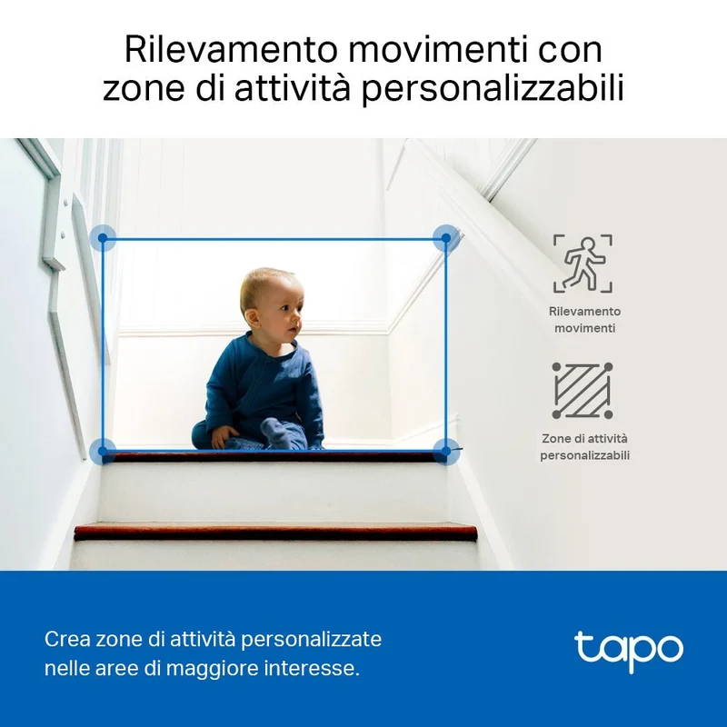 Tapo C230 Telecamera Wi-Fi Interno 3K 5MP, 360° Visuale