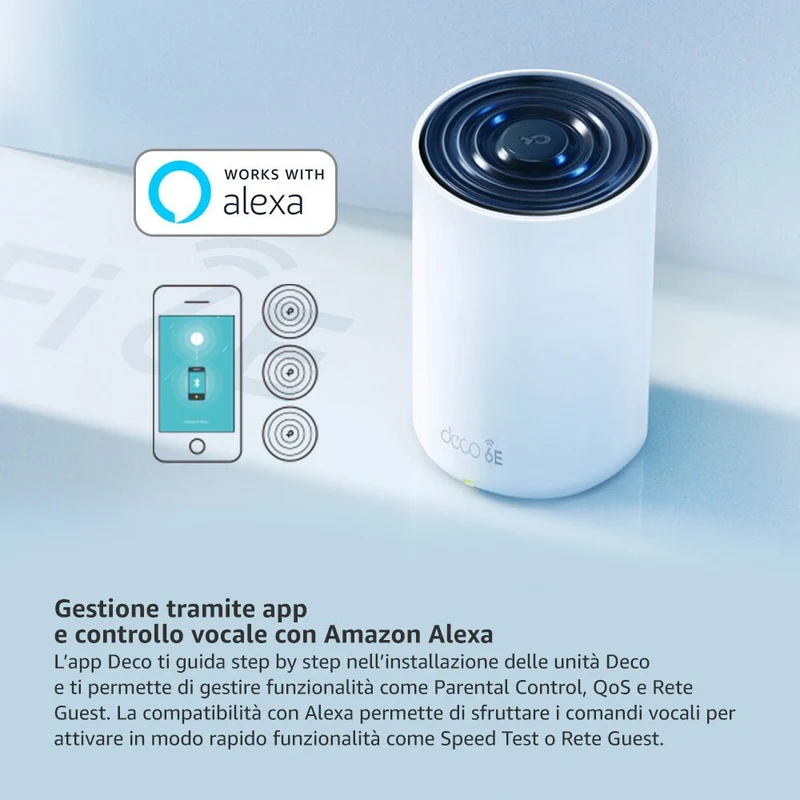 Deco XE75 Sistema Mesh Wi-Fi 6E AXE5400Mbps, 1pz