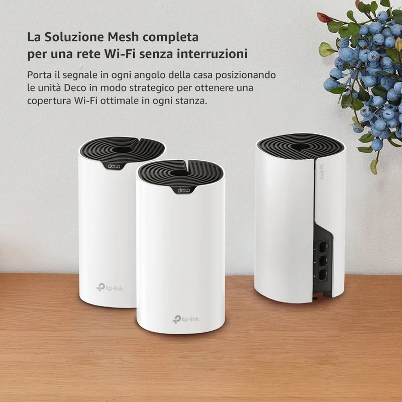 Deco S1900 Sistema Mesh Wi-Fi AC1900Mbps, 3pz