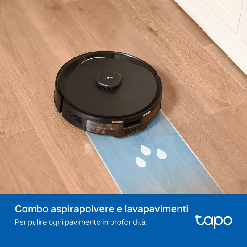 Tapo RV30 Max Robot Aspirapolvere, Navigazione LiDAR+IMU