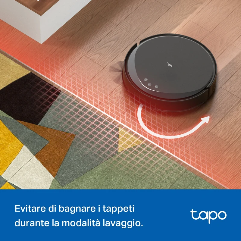 Tapo RV20 Max Plus Robot Aspirapolvere LiDAR MagSlim, Base All-in-One