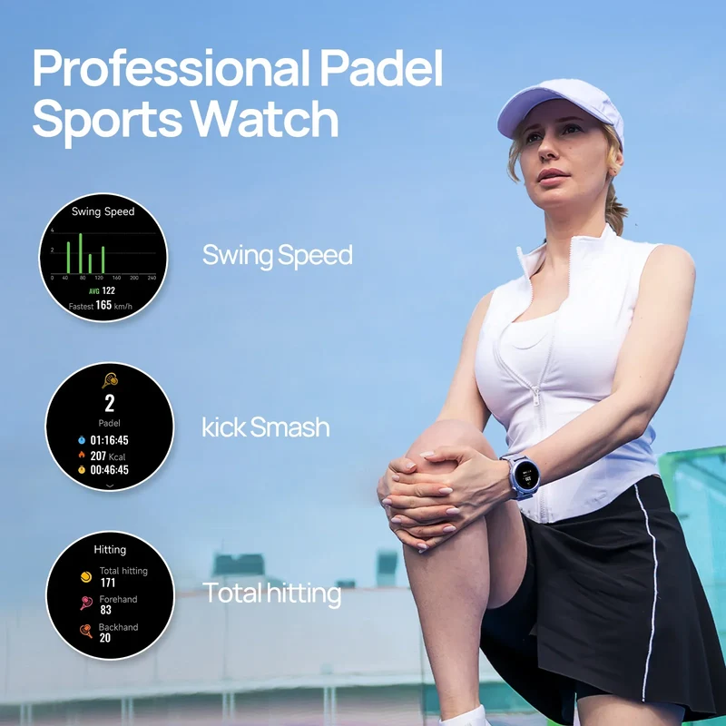 MIBRO - GS Active2 smartwatch Padel Pro, Running, 150+ sport. AMOLED, GPS, autonomia 20gg
