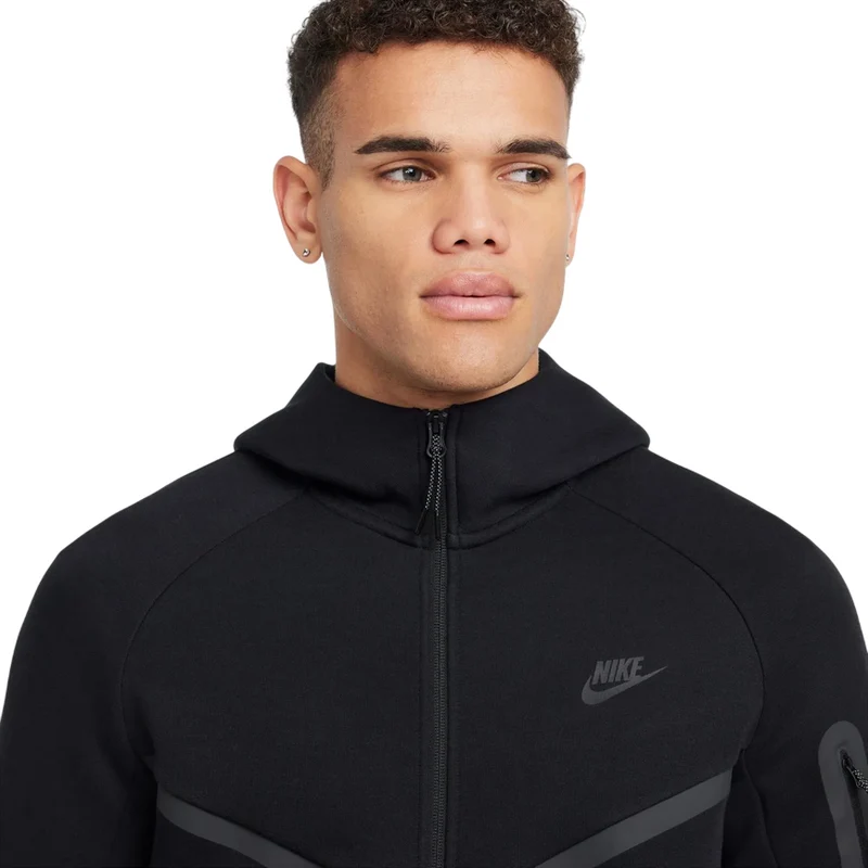Nike - Felpa con Cappuccio Tech Fleece Windrunner Uomo HV0949-010 Nero