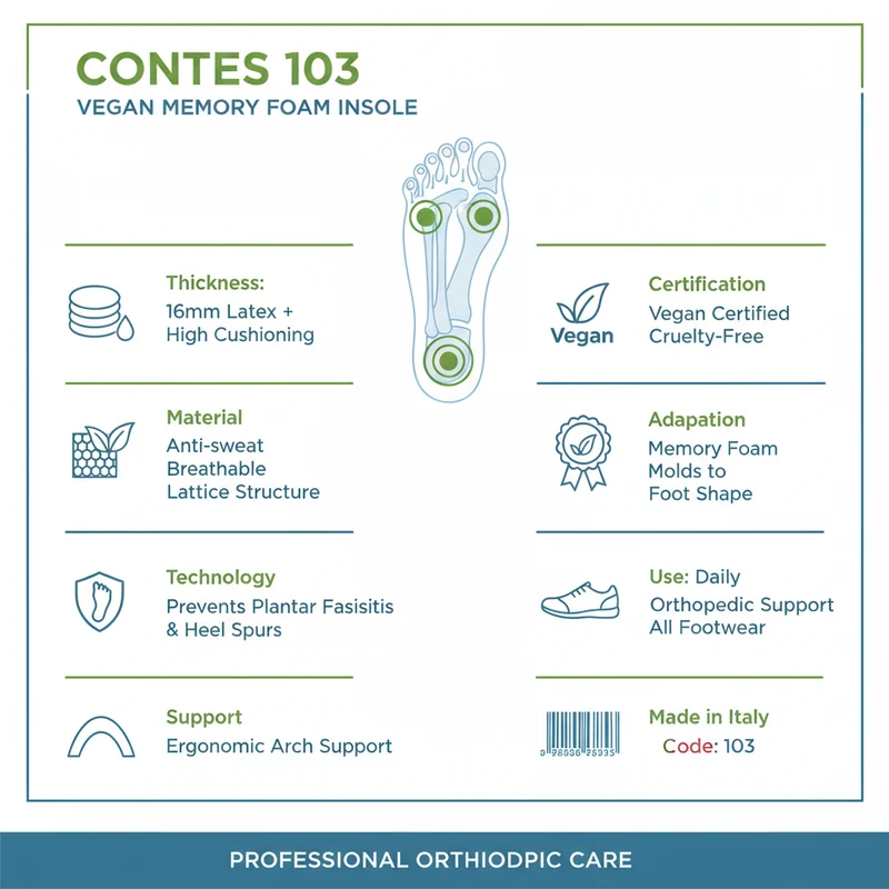 Contes Soletta Contes 103 Vegan Memory Lattice Antisudore 16mm