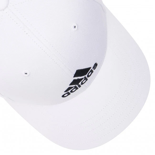 Adidas Cappellino Baseball unisex a 6 pannello con logo ricamato FK0896 white