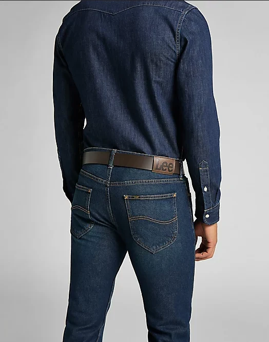 Lee cintura da uomo in pelle Small Logo Belt LA035324 marrone