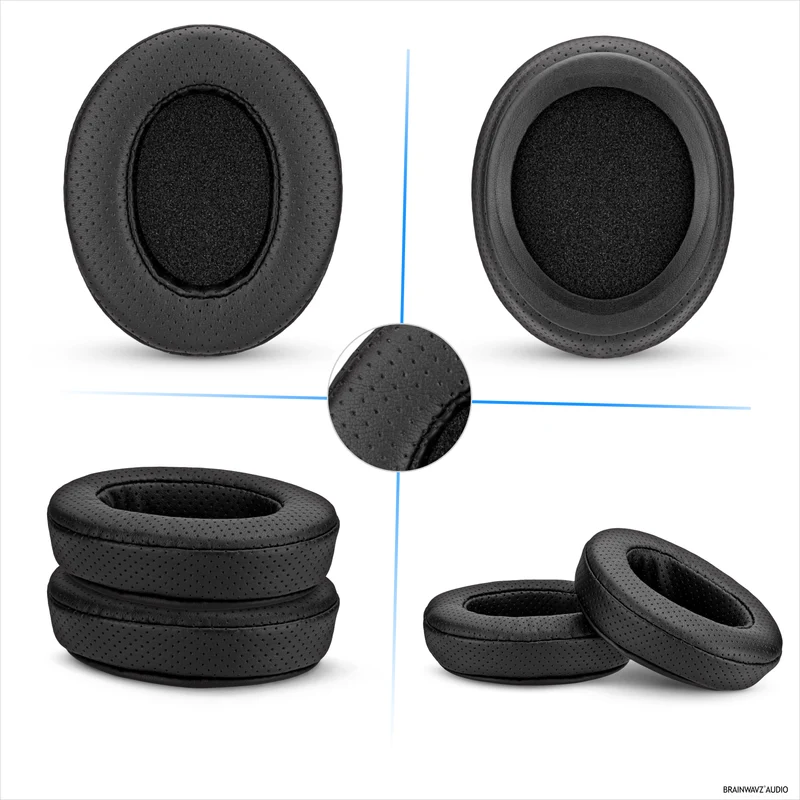 Cuscinetti auricolari di ricambio perforati per cuffie Steelseries Arctis Nova Series 1/P/X, 3, 5/P/X, 7/P/X PRO e PRO per Xbox, in similpelle PU traspirante e memory foam.