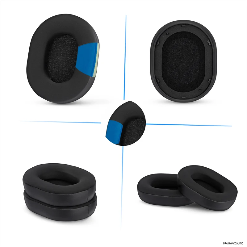 Cuscinetti auricolari di ricambio ibridi per cuffie Razer Blackshark V2 Pro 2023, con gel rinfrescante, tessuto morbido, pelle PU e memory foam.