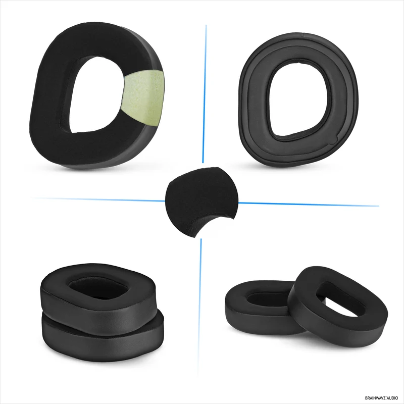 Cuscinetti auricolari ibridi per cuffie Turtle Beach Stealth 700 Gen 3 - Schiuma a memoria di forma con tessuti traspiranti e pelle PU