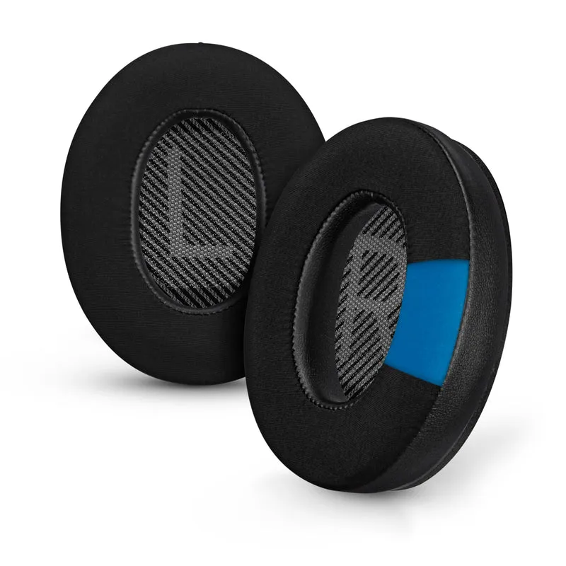 Mga Hybrid Replacement Earpad para sa Bose QuietComfort 25 (QC25) Wireless Headphones, Malambot na Gel, Nakahingang Tela na may PU Leather at Memory Foam