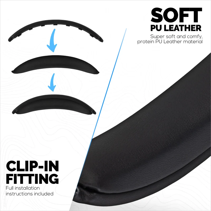 Pamalit na PU Leather Headband para sa Bose QuietComfort QC45, QCSC, QC Wireless Headphones - Headset Top Cushion Pad - Ibalik ang Kaginhawahan at Pagkakasya