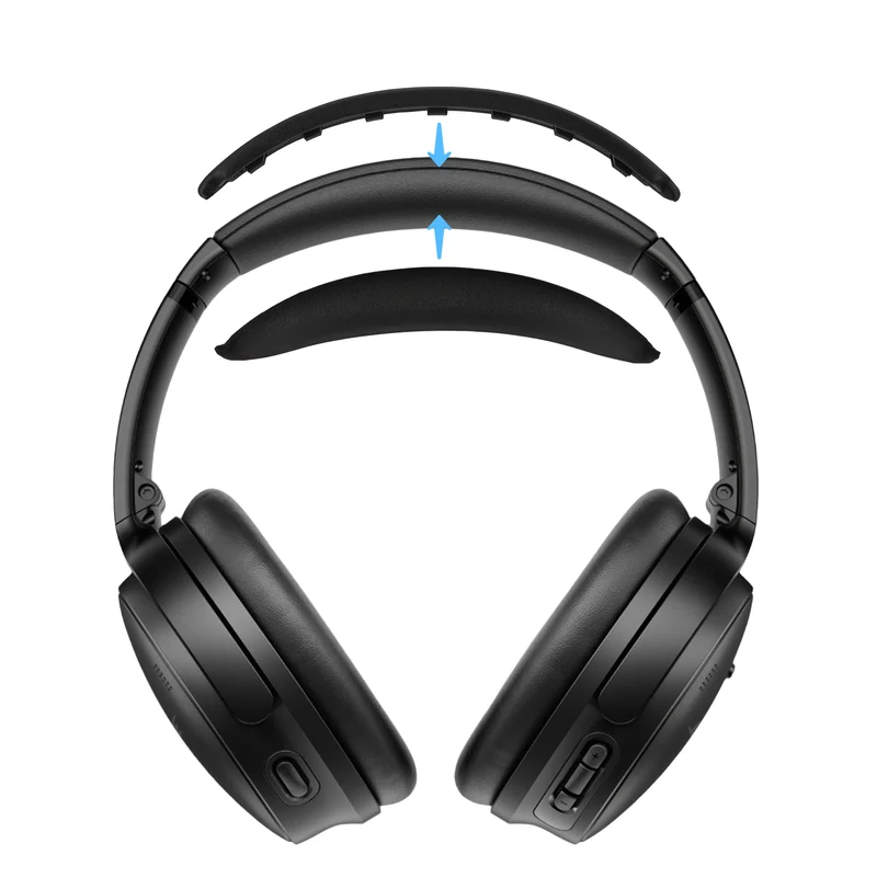 Pamalit na PU Leather Headband para sa Bose QuietComfort QC45, QCSC, QC Wireless Headphones - Headset Top Cushion Pad - Ibalik ang Kaginhawahan at Pagkakasya