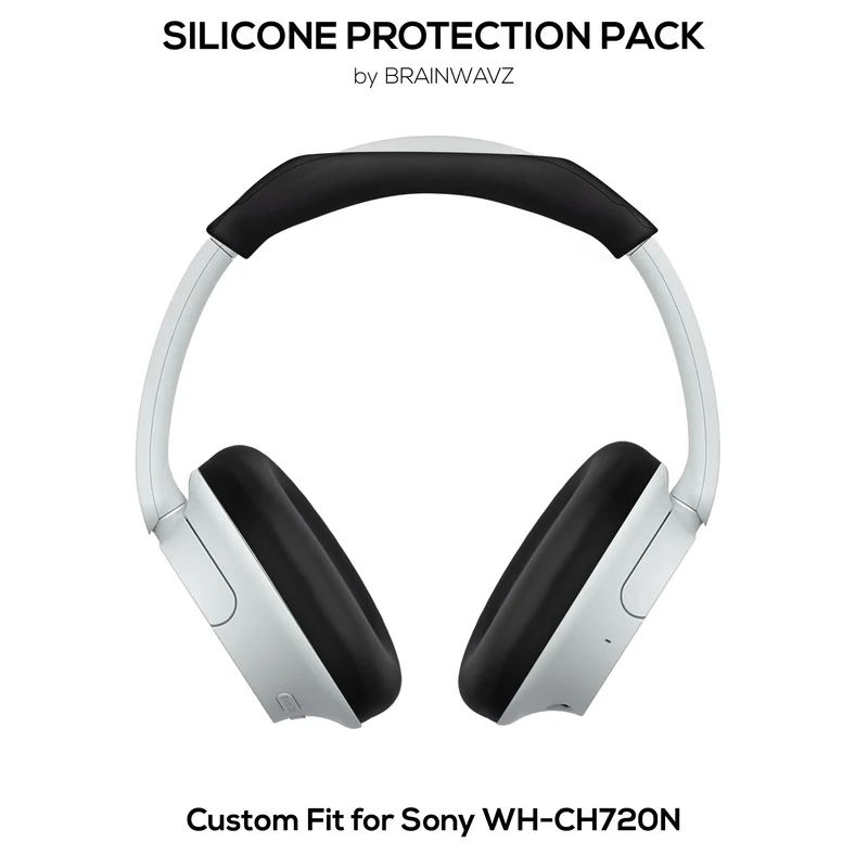 Set ng Silicone Protective Cover para sa Sony WH-CH720N - Mga Takip sa Headband at Earpad – Hindi tinatablan ng pawis, alikabok, hindi madulas at madaling i-install