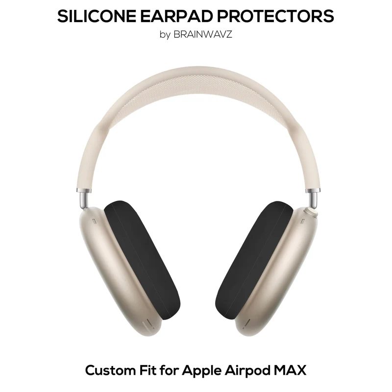 Mga Pantakip sa Earpad na may Silicone na Proteksyon para sa Apple Airpods Max Headphones – Hindi tinatablan ng tubig, hindi tinatablan ng pawis, hindi tinatablan ng alikabok, hindi madulas at madaling i-install