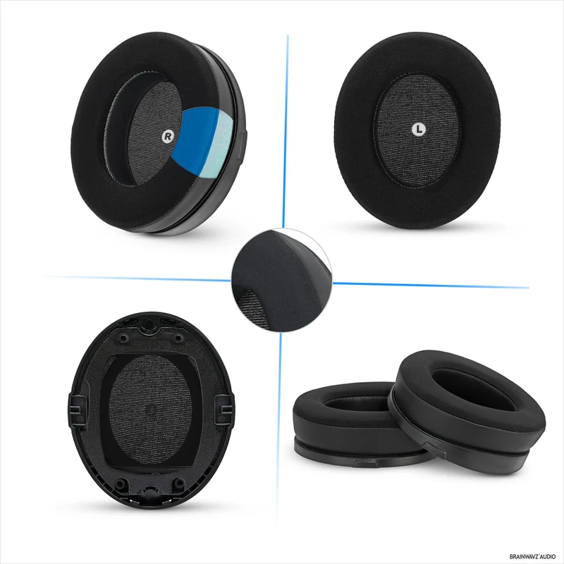 Mga Hybrid Earpad para sa HyperX Cloud Orbit S, Audeze Penrose, Audeze Penrose X at Audeze Mobius Headsets, Cooling Gel, Super Soft Fabric at Mas Makapal na Memory Foam