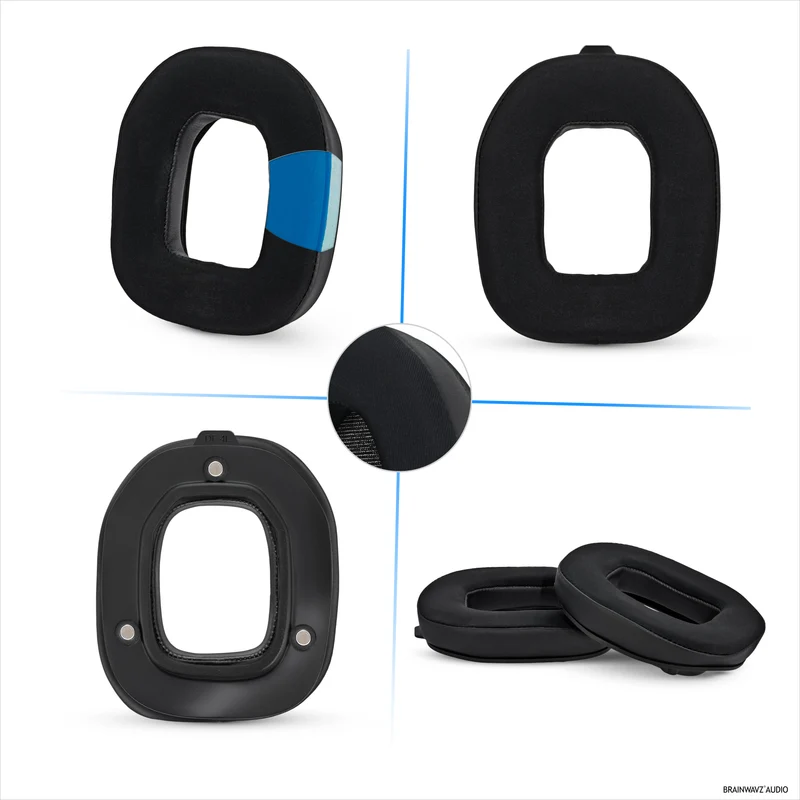 Mga Hybrid Earpad para sa Logitech Astro A50 GEN4, A50 GEN5 at A50X Headsets. Mga Cooling Gel Gaming Cushions na may Super Soft Fabric at Makapal na Memory Foam