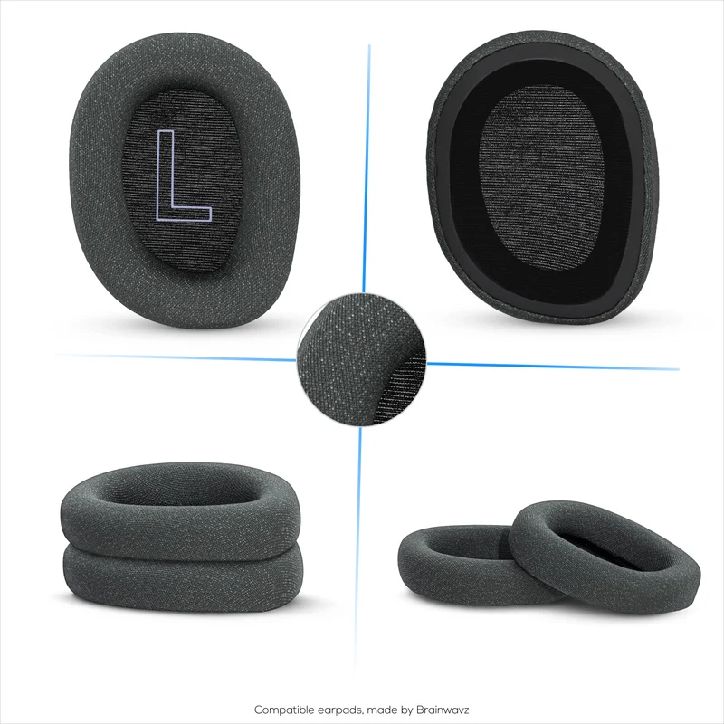 Cuscinetti auricolari in tessuto a rete per cuffie Logitech G522 Lightspeed, tessuto a rete traspirante e memory foam di alta qualità: più spessi, più comodi e più durevoli